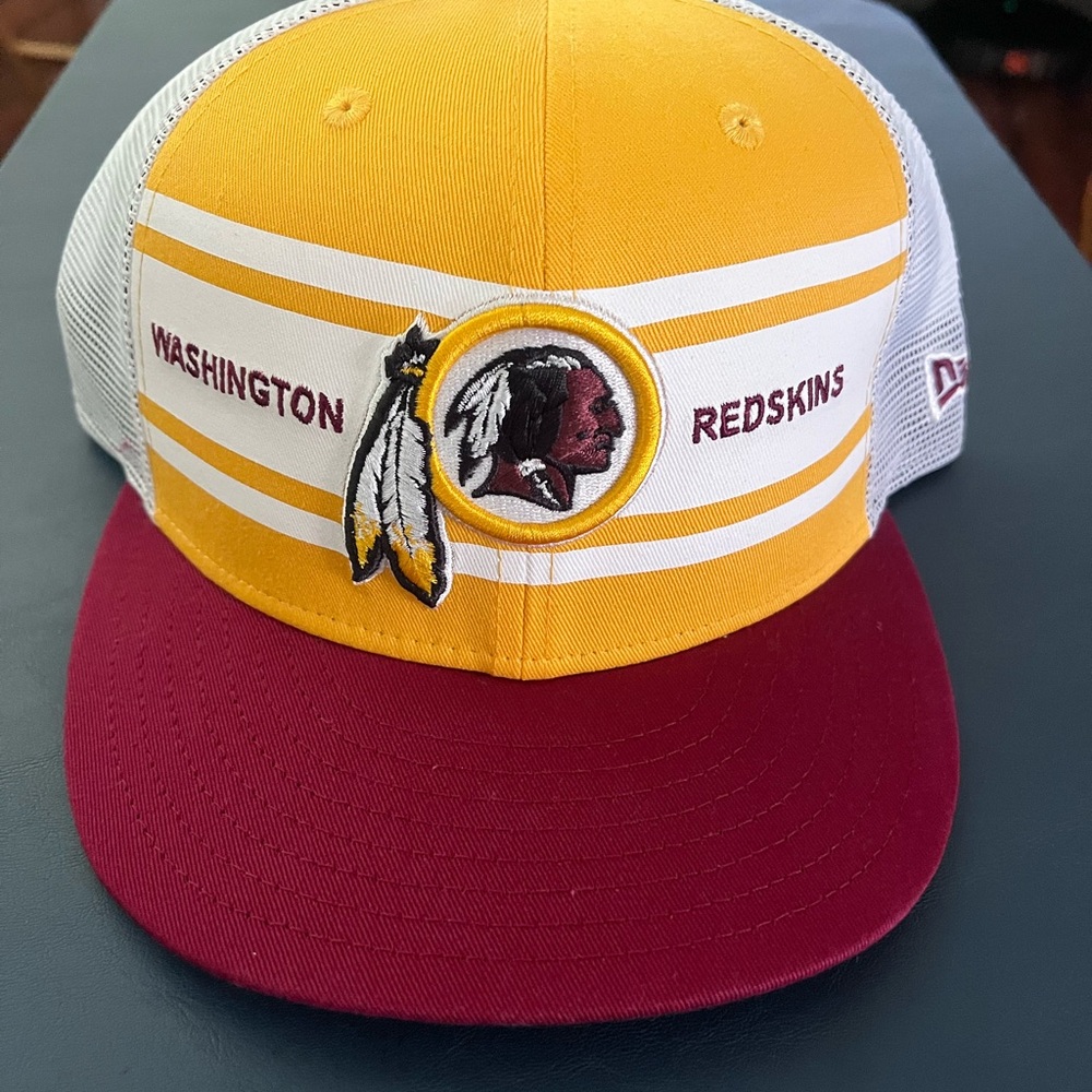 Rare Washington Redskins Yellow and Red Cap